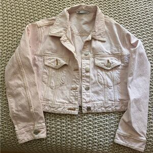 Zara Light Pink Jean Jacket